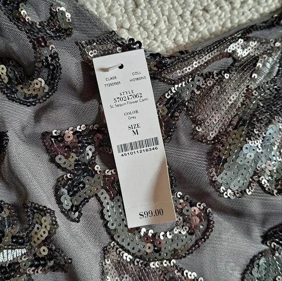 WHBM sequined cami top. - Picture 2 of 4